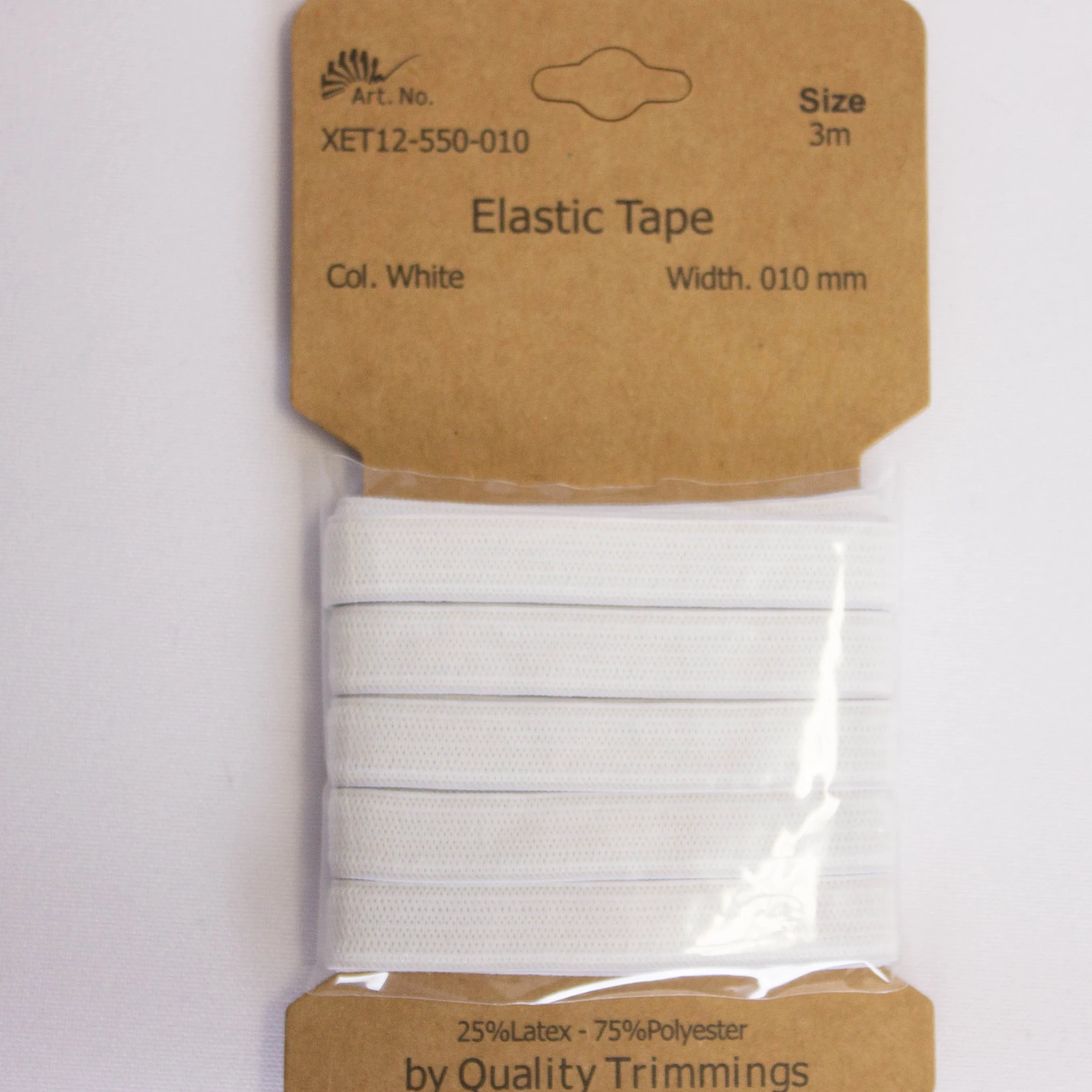 Elastiek 10mm wit - Qjutie & the Qjutest